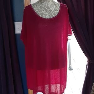 FREE with Purchase Tunic 1X criss-cross detail